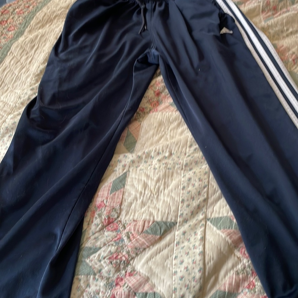 Mens Medium Adidas Track Joggers Gently Used